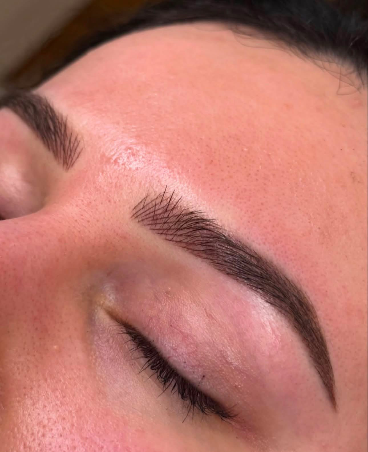 Combination brows cosmetic tattoo result by Ash in Braybrook, Melbourne